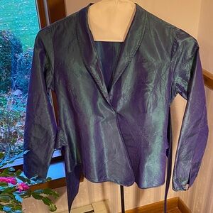 Etro Iridescent Blue and Purple Women's Blazer